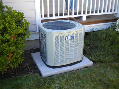 a beautifully installed HVAC condenser unit - the best air conditioner for Skagit County 