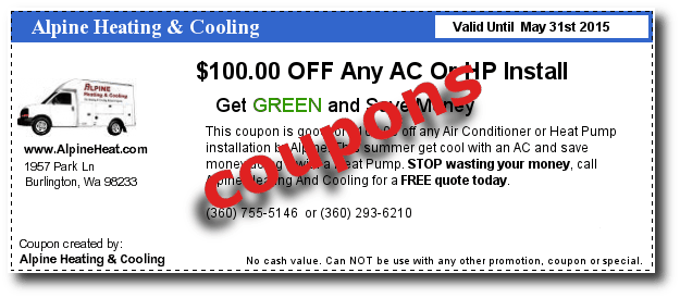 Coupons For Alpine Heating And Cooling